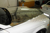 Rolls Royce Phantom оклейка капота зеркальной серебряной плёнкой, полировка кузова